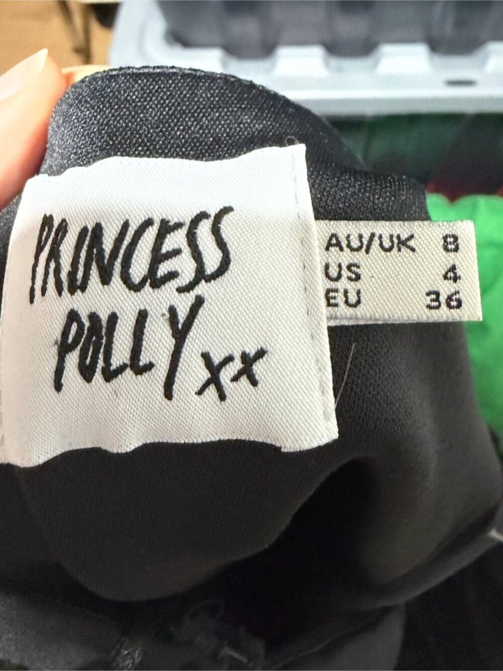 Princess Polly One-Shoulder Black Mini Dress – US 4 / AU 8 - Picture 6 of 6